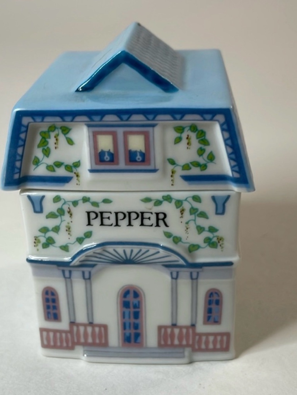 Lenox Spice Village Jar Pepper Vintage 1989 Fine Porcelain